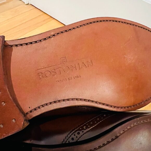 NEW Bostonian Classics Men's Shoes 9.5 Tassel Loafers Kiltie Burgundy Slip On - Picture 13 of 16